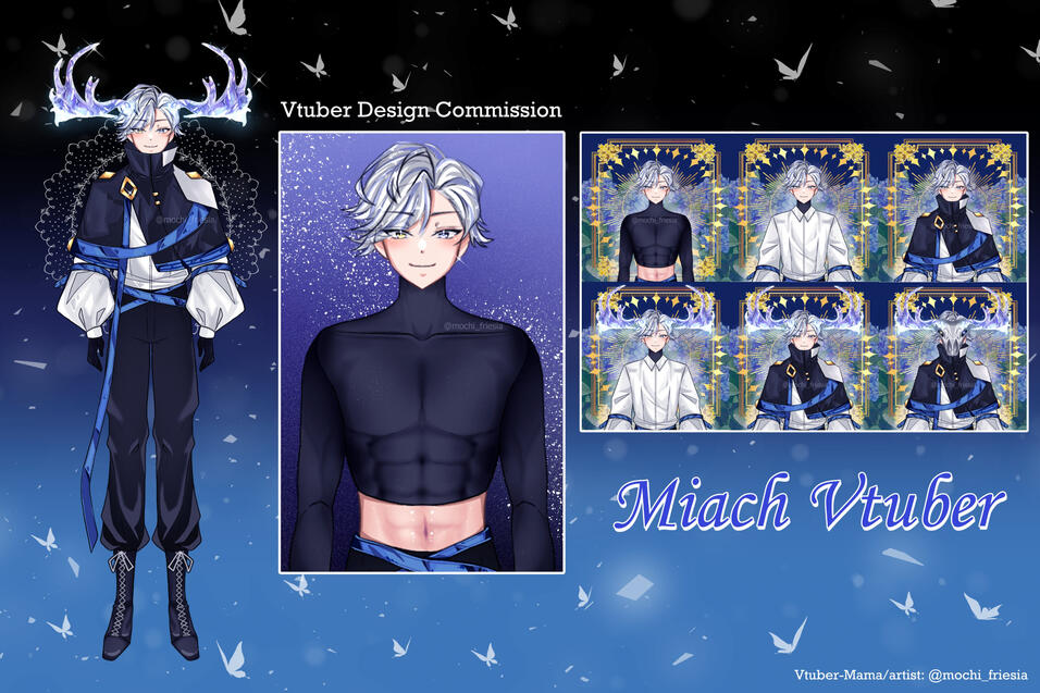 Custom Vtuber Design + refsheet